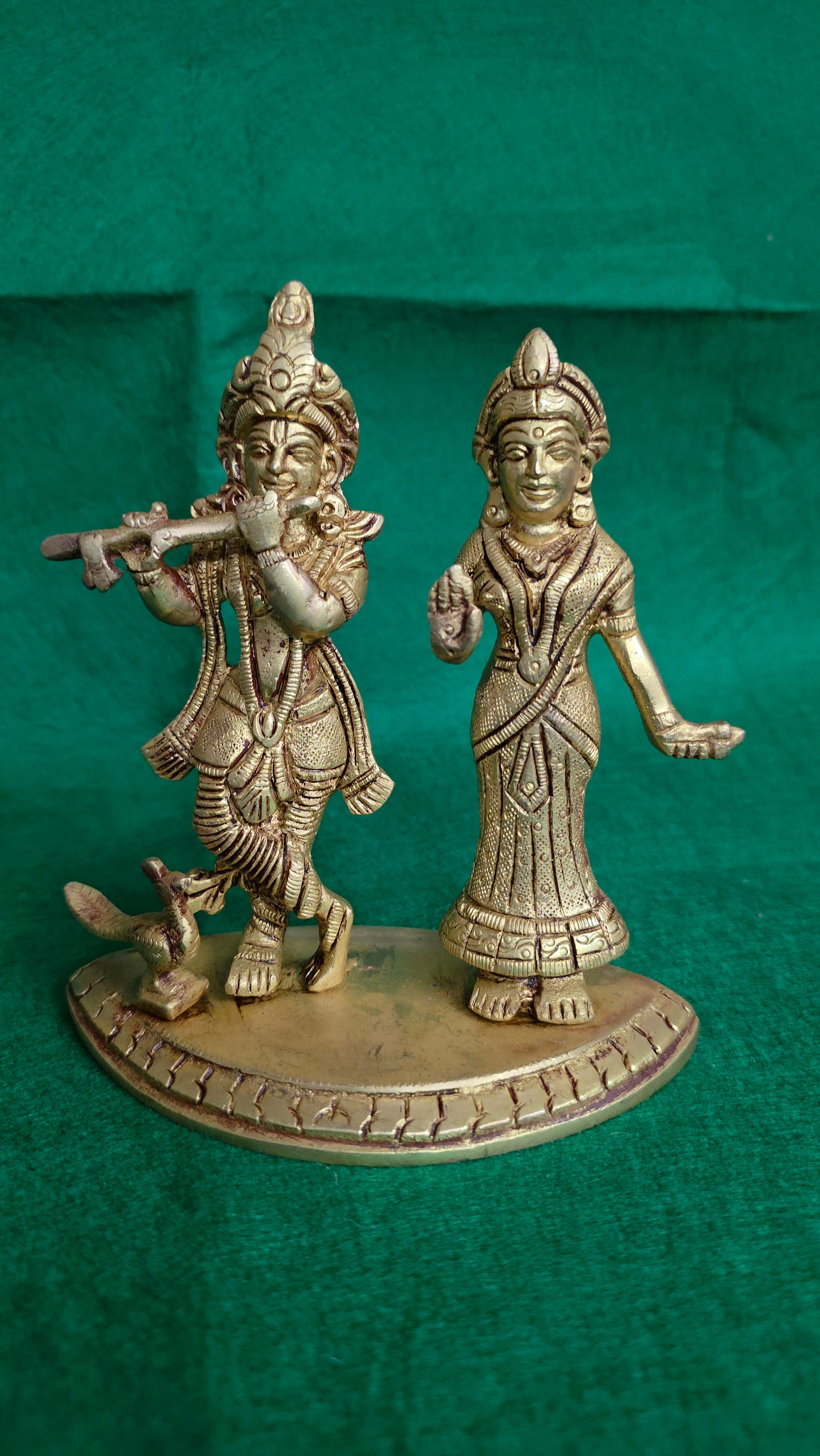 Radha-Krishna Brass Idol