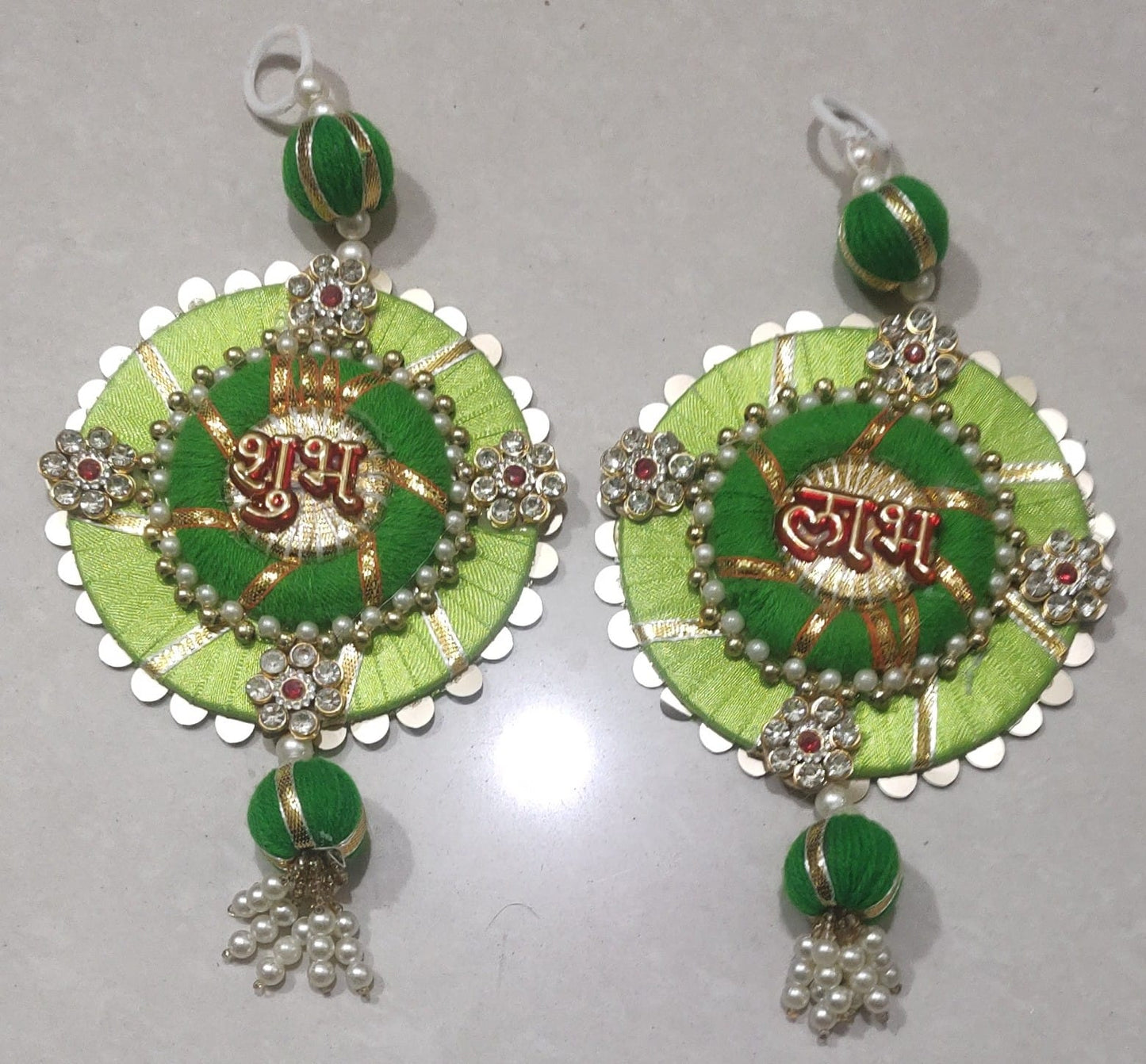 Subh Labh hanging