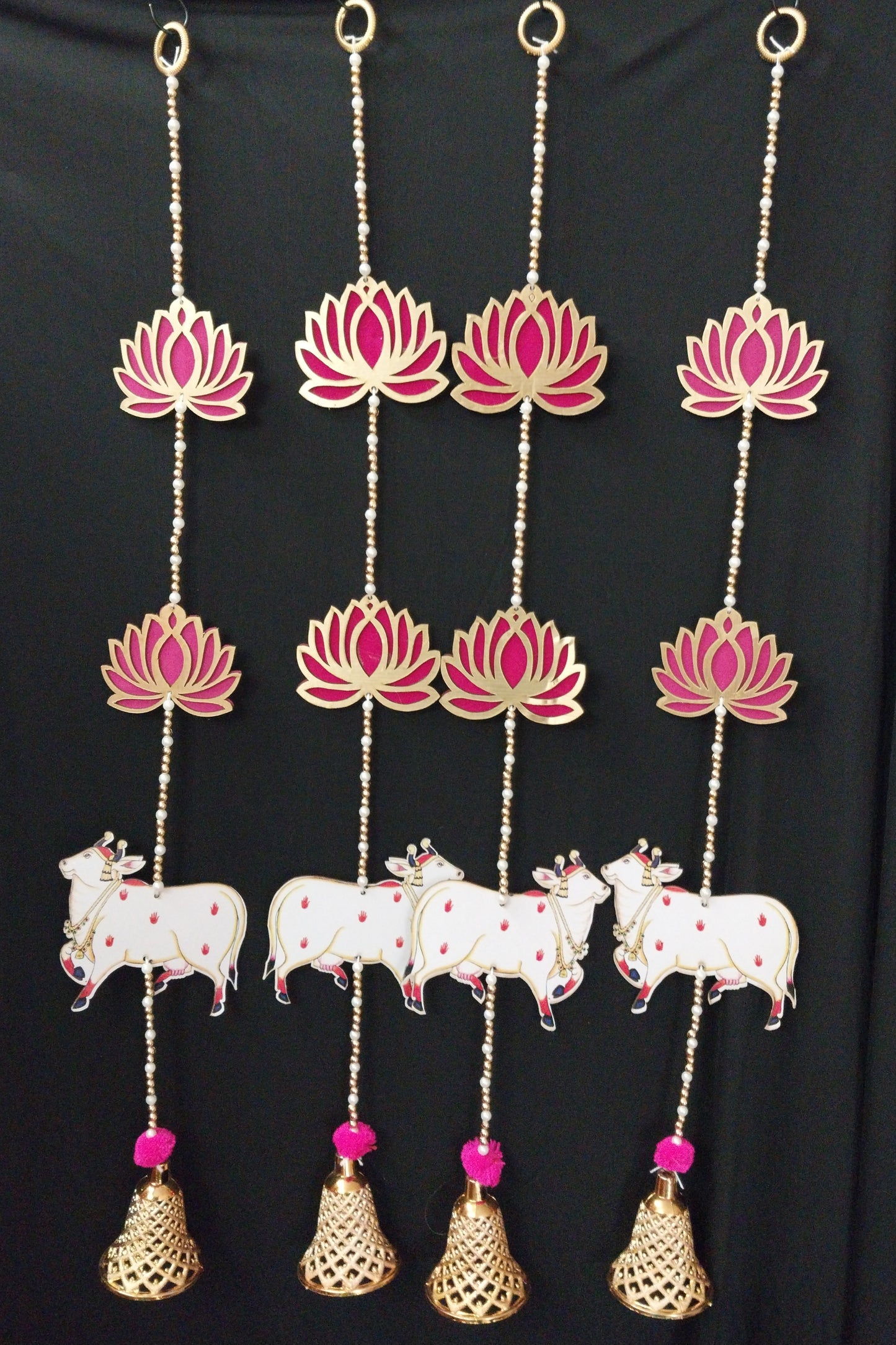 Lotus with cow hangings