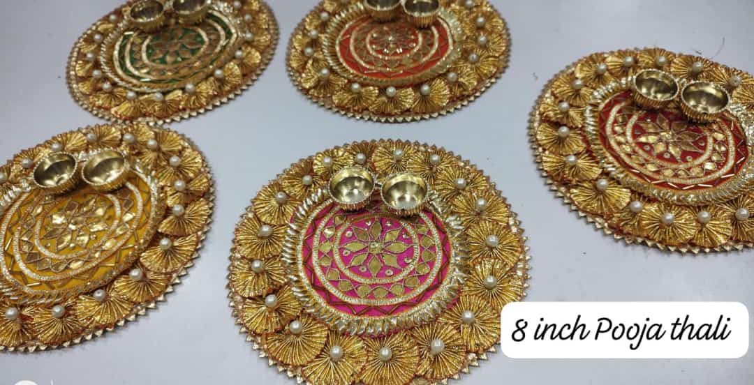 Roli-cawal plate / pooja plate/Rangoli/haldi kumkum plate