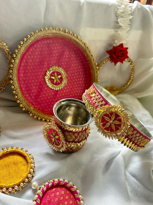 Karwa chauth puja thali set