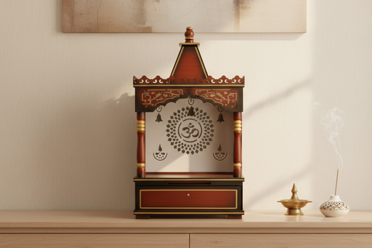 Wooden Temple Brown (27*15*10 in)