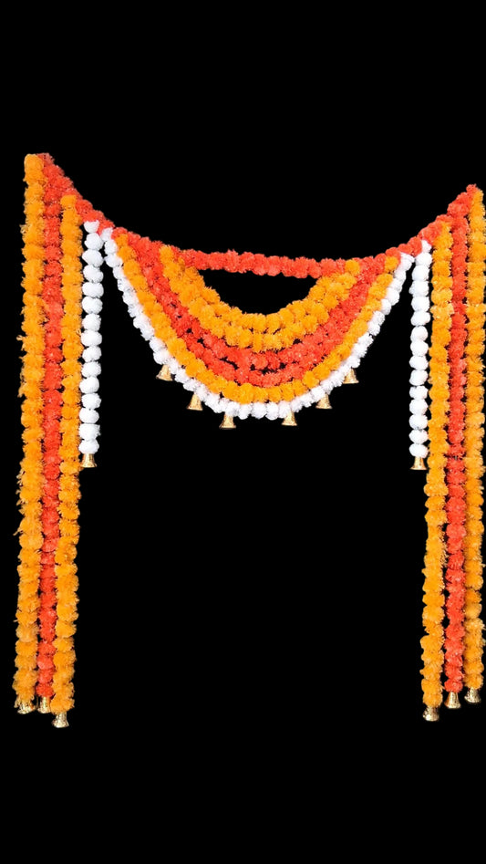 Marigold garland backdrop set (6*5ft)