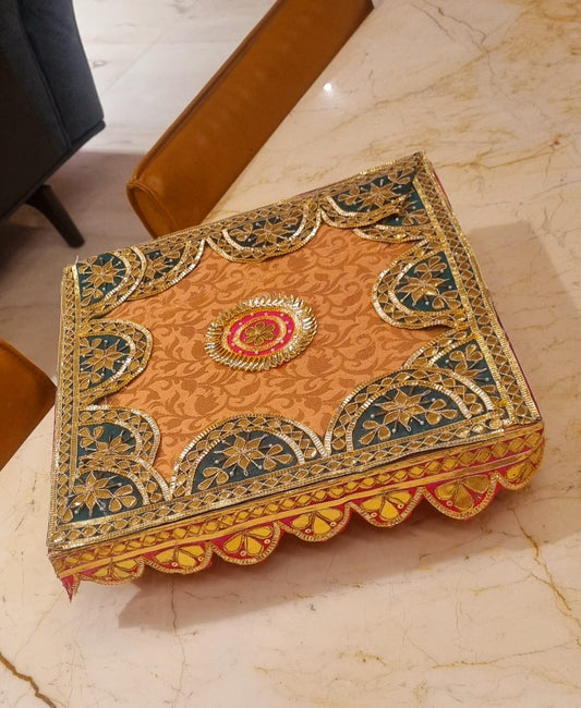 Handcrafted Wooden chowki (bajot)