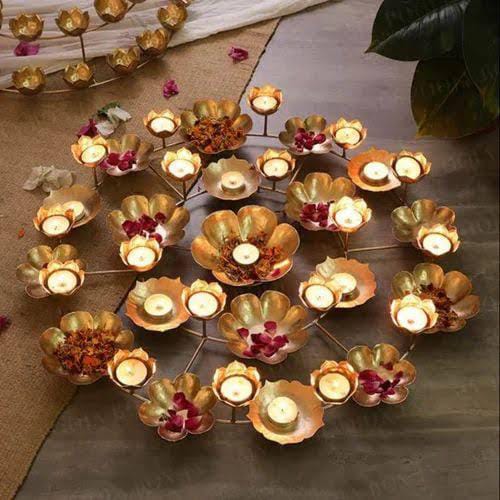 Rangoli center decor/tealight holder-2.5 ft