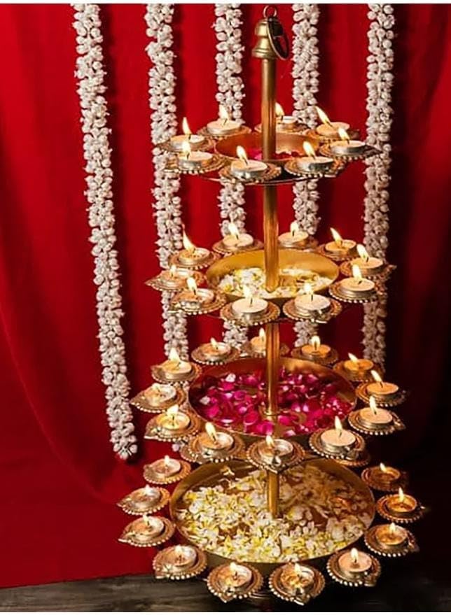 Tiered Deepak Urli stand