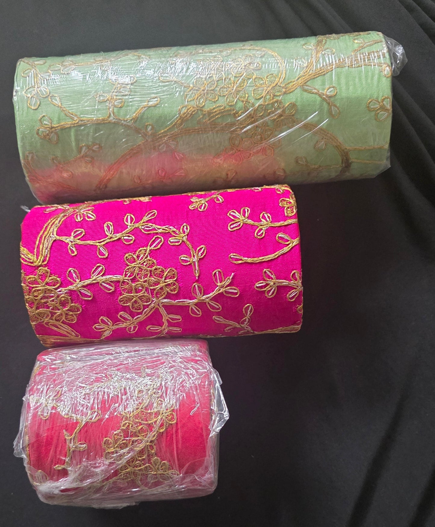 Bangle box with golden work